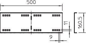  Комплект соединительный продольн. для лотка WRWVK 160 VA4301 (болт+шайба+гайка) OBO 6227836 