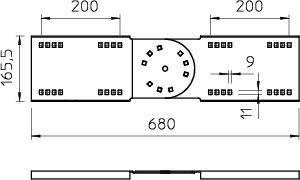  Комплект соединительный шарнир. для лотка H160 гор. цинк WRGV 160 FT OBO 6227961 