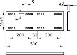  Комплект соединительный для лотка H160 гор. цинк WRVL 160 FT OBO 6227716 