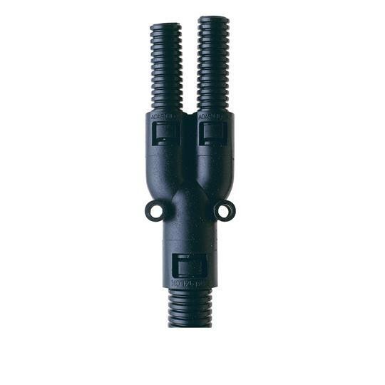  Фитинг AL 3-сторонний пласт. d16-2хd13 черн. (уп.10шт) ABB 7TCA296000R0508 