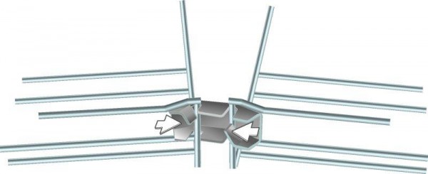  Соединение угловое для провол. лотка безвинтовое S 316L (уп.25шт) CABLOFIL CM558344 