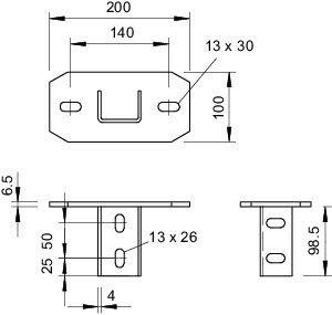  Траверса усиленная для стоек US 7 KUS 7 VA4301 OBO 6349277 