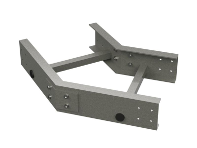  Угол горизонтальный 45град. 150x300 R300 стеклопластик DKC GLG41530R 