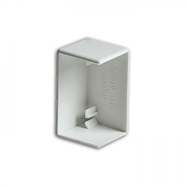  Заглушка 40х25 бел. Ruvinil ЗГЛ-40х25 