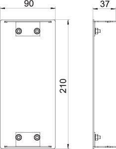  Заглушка кабель-канала торцевая Rapid 80 90х130мм GA-E90130RWа люм. бел. OBO 6276970 