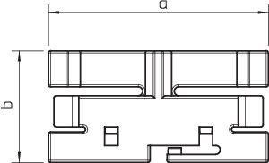  Скоба для крышки кабельного канала WDKH H=150мм OTK H150 OBO 6176131 
