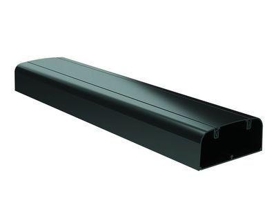  Кабель-канал 110х50 L2000 пластик с фрон. крыш. черн. DKC 01050A 