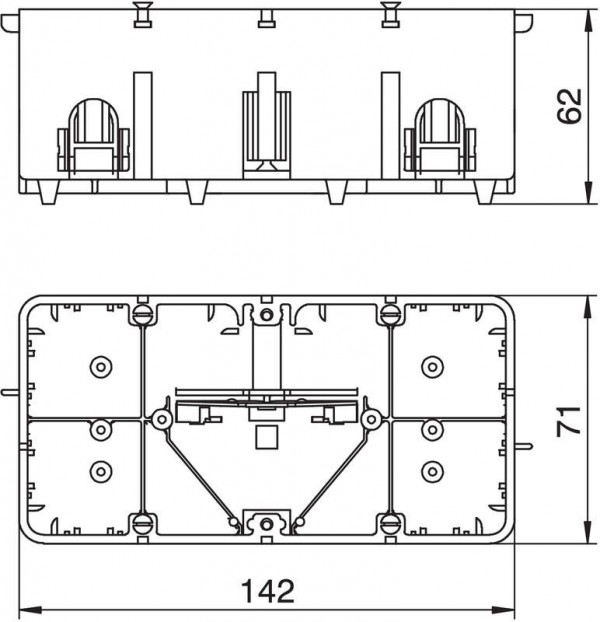  Коробка монтажная 7GD8Z полиамид OBO 6288560 