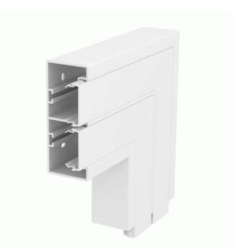  Угол кабель-канала плоский Rapid 45-2 53х130мм GK-FS53130RW ПВХ бел. OBO 6113260 