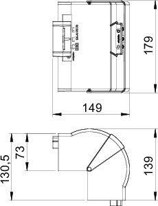  Угол внешний кабель-канала Rapid 80 70х170мм ABS-пласт. GK-AH70170CW крем. OBO 6274611 