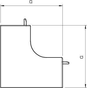  Крышка внутреннего угла кабель-канала 15х40мм ПВХ WDK HI15040CW крем. OBO 6160034 