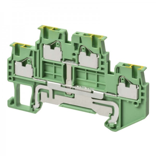  Клемма XW5GP15112 Push-in Plus 1.5кв.мм 1п 2-х рядная 500В 17.5А земля Omron 670015 