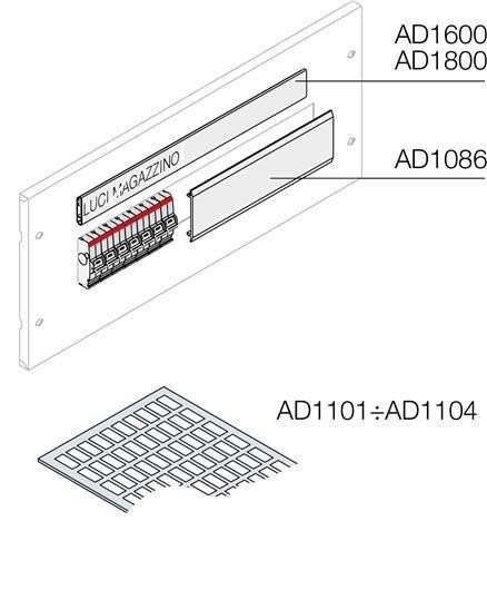  Маркировка 2мод. 15х27мм (уп.192шт) ABB AD1102 