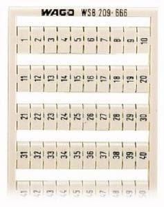  Маркировка WSB QUICK 1-50 (2x) для шир. 5-17.5мм перпендикулярная WAGO 209-666 