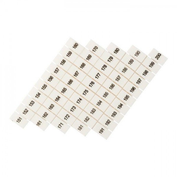  Маркеры для JXB-ST 2.5 с нумерацией 150-200 (уп.10шт) PROxima EKF zb-st-2.5-150-200 