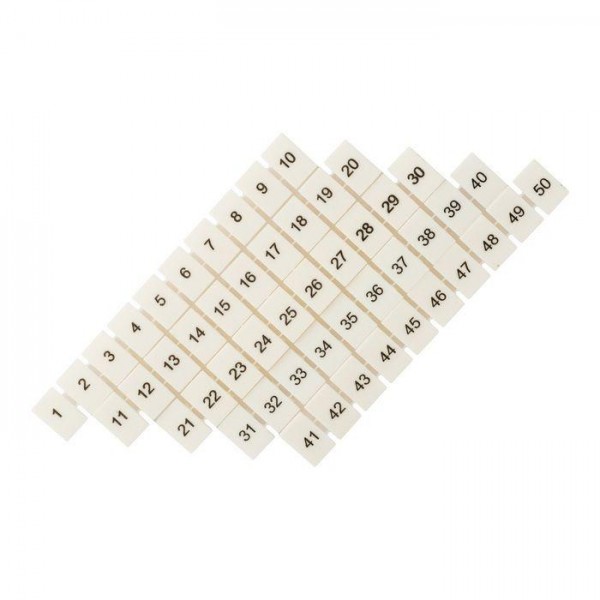  Маркеры для JXB-ST 2.5 с нумерацией 1-50 (уп.10шт) PROxima EKF zb-st-2.5-1-50 