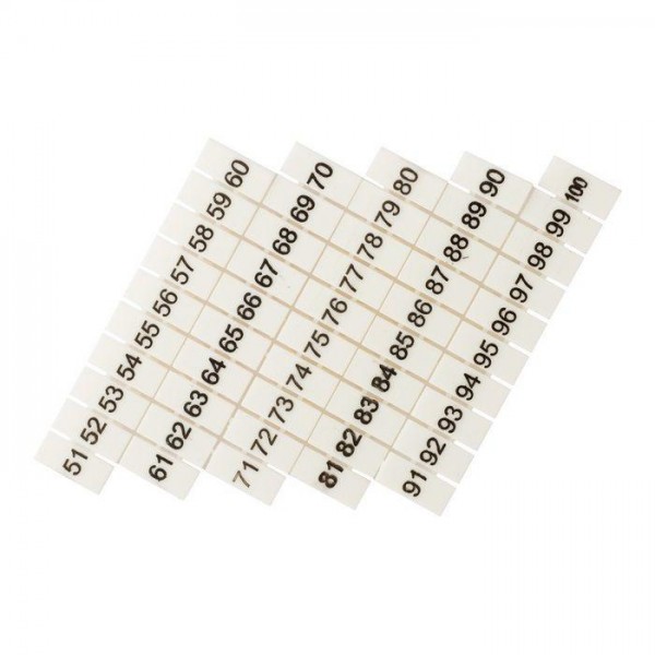  Маркеры для JXB-ST 2.5 с нумерацией 50-100 (уп.10шт) PROxima EKF zb-st-2.5-50-100 