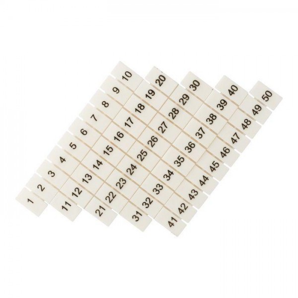  Маркеры для JXB-ST 6 с нумерацией 1-50 (уп.10шт) PROxima EKF zb-st-6-1-50 