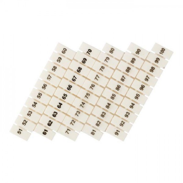  Маркеры для JXB-ST 1.5 с нумерацией 50-100 (уп.10шт) PROxima EKF zb-st-1.5-50-100 