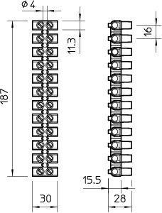  Клемма винт. 25.0кв.мм 79 CE SW черн. OBO 2056585 