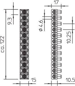  Клемма винт. 2.5кв.мм 70 VDE черн. OBO 2055023 