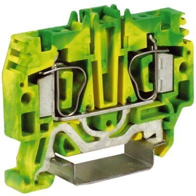  Клемма пруж. HTE.4 4кв.мм желт./зел. DKC ZHT250 