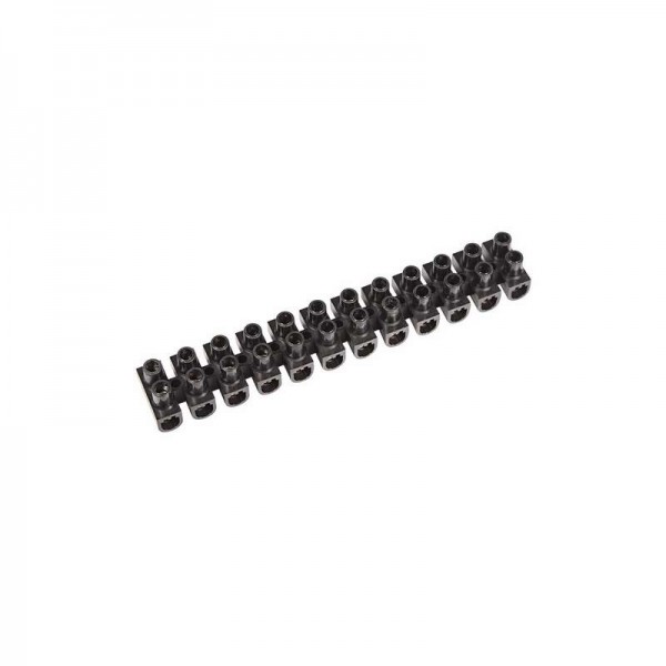  Колодка клеммная КВ-6 6А 6кв.мм PP(полипропилен) черн. Rexant 07-5006-2 