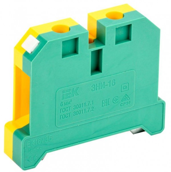  Зажим наборный ЗНИ-16PEN 16кв.мм (JXB-земля) IEK YZN20-016-K52 