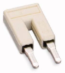  Перемычка 2 контакт. изолир. PUSH-IN TYPE BARS 25А свет. сер. (уп.25шт) WAGO 2002-402 
