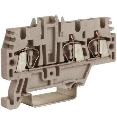  Зажим проходной HMM.2/1+2GR 2.5кв.мм 1 ввод/2 вывода сер. DKC ZHM510GR-RET 