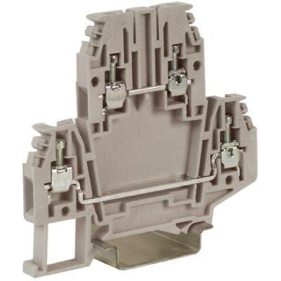 Зажим проходной 2-х уровн. DBC.2GR 2.5кв.мм сер. DKC ZDB100GR-RET 