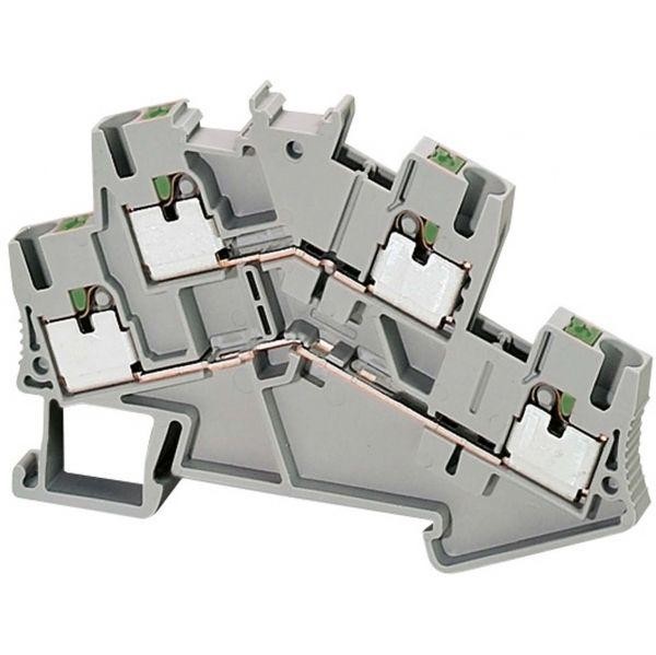 Клеммник Pit 2уровн. 4 точки подкл. 2.5мм сер. SchE NSYTRP24D 