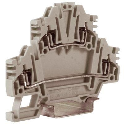  Зажим проходной HMD.2NGR 2-х уровн. 2.5кв.мм сер. DKC ZHD400GR 