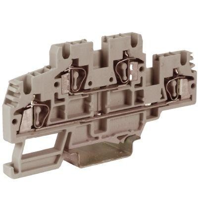  Зажим проходной HMD.2GR 2-х уровн. 2.5кв.мм сер. DKC ZHD100GR 