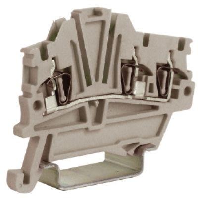  Клемма пруж. HMM.1/1+2GR 1.5кв.мм сер. DKC ZHM410GR 
