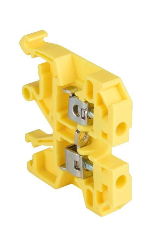  Колодка клеммная JXB-2.5/35 (25а) желт. EKF plc-jxb-2.5/35y 