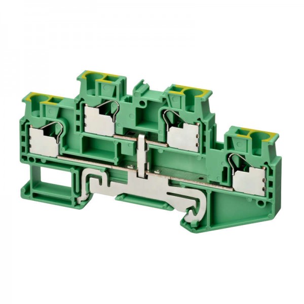  Клемма XW5GP40112 Push-in Plus 4.0кв.мм 4п 1-рядная 1000В 179А земля Omron 676102 