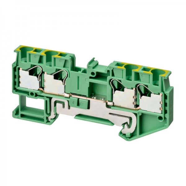  Клемма XW5GP40221 Push-in Plus 4.0кв.мм 4п 2-х рядная 1000В 179А земля Omron 676111 