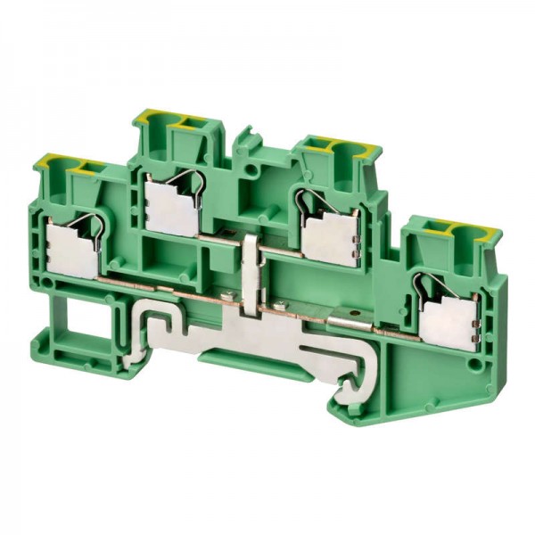  Клемма XW5GP25112 Push-in Plus 2.0кв.мм 4п 1-рядная 1000В 179А земля Omron 676099 