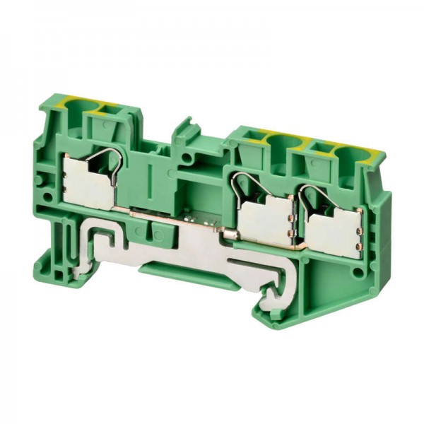  Клемма XW5GP40121 Push-in Plus 4.0кв.мм 4п 2-х рядная 1000В 179А земля Omron 676106 