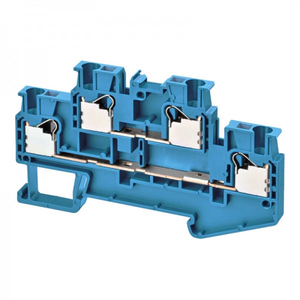 Клемма XW5TP25112BL Push-in Plus 2.0кв.мм 4п 2-х рядная 1000В 179А гол. Omron 676121 