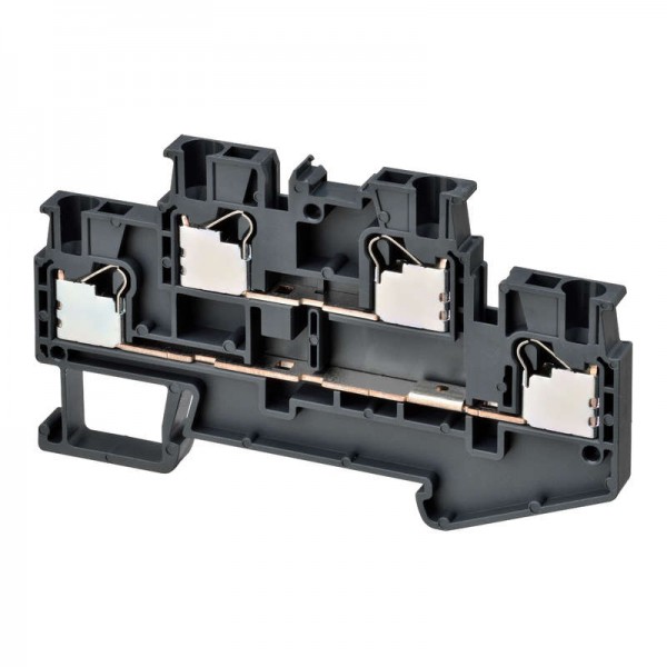  Клемма XW5TP25112 Push-in Plus 2.0кв.мм 4п 1-рядная 1000В 179А черн. Omron 676108 