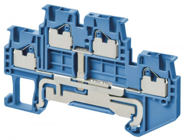  Клемма XW5TP15112BL Push-in Plus 1.5кв.мм 1п 2-х рядная 500В 17.5А гол. Omron 670003 
