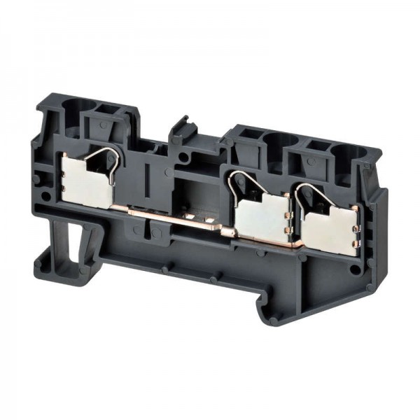  Клемма XW5TP40121 Push-in Plus 4.0кв.мм 4п 2-х рядная 1000В 179А черн. Omron 676119 