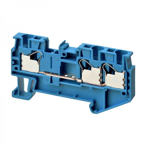  Клемма XW5TP40121BL Push-in Plus 4.0кв.мм 4п 1-рядная 1000В 179А гол. Omron 676117 