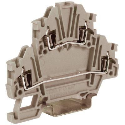  Зажим проходной HMD.1GR 1.5кв.мм сер. (уп.50шт) DKC ZHD200GR 
