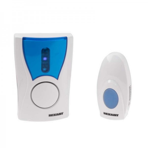  Звонок беспроводной дверной RX-6 220В кнопка IP44 Rexant 73-0060 