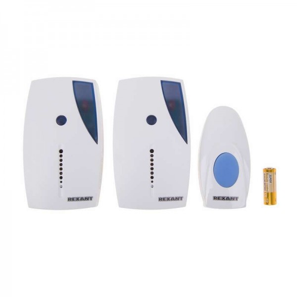 Звонок беспроводной дверной с двумя вызывными панелями кнопка IP44 Rexant RX-5 73-0050 
