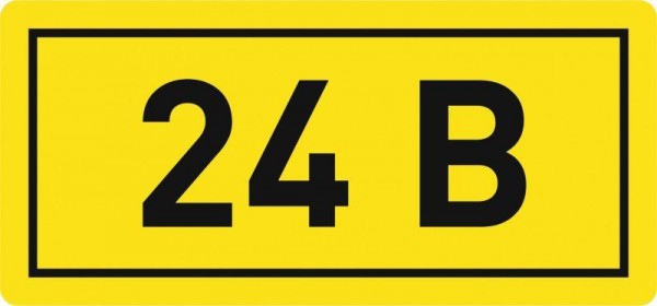  Наклейка "24В" 10х15мм EKF an-2-03 