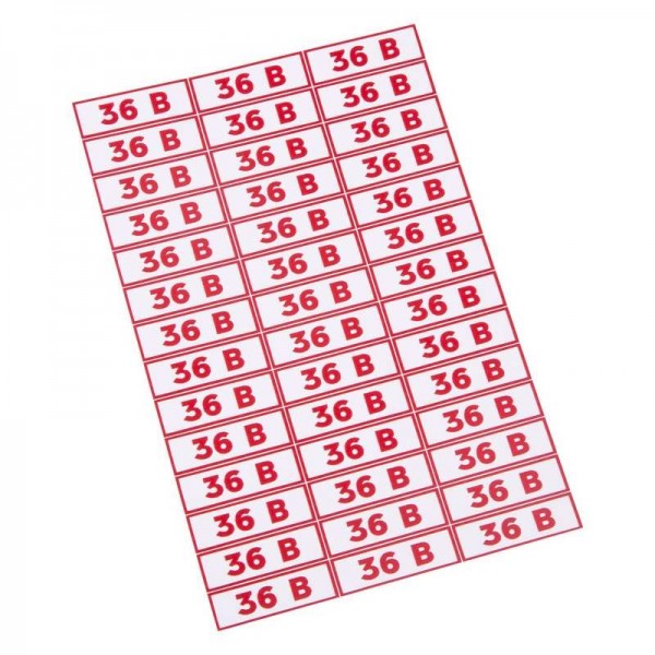  Наклейка знак электробезопасности " 36 В" 10х30мм Rexant 56-0009 